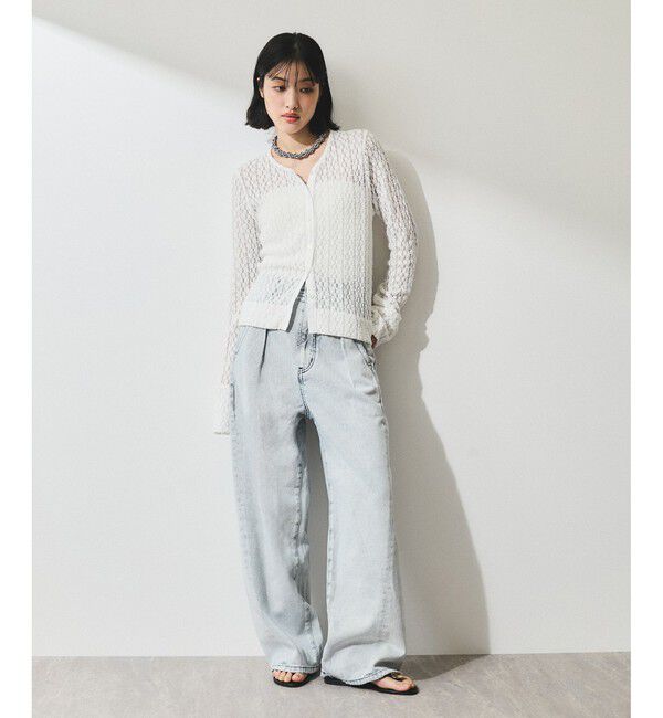 ADAM ET ROPE'「【WEB限定】ディープライズワイドデニム」|デニム|