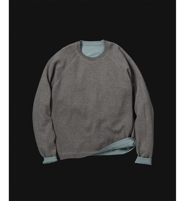 ADAM ET ROPE'「《リバーシブル》カシミヤブレンド ニットプルオーバー」|ニット・セーター|ライトグレー(08)