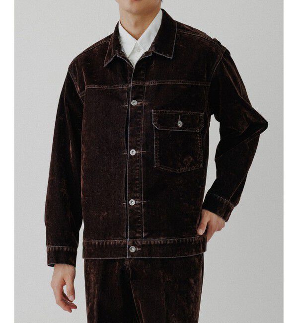 ADAM ET ROPE'「【ISKO】フロッキー デニムジャケット / ADAM ET ROPE' JEANS -PERS-」|デニムジャケット|