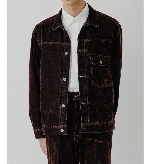 ADAM ET ROPE'「【ISKO】フロッキー デニムジャケット / ADAM ET ROPE' JEANS -PERS-」|デニムジャケット|