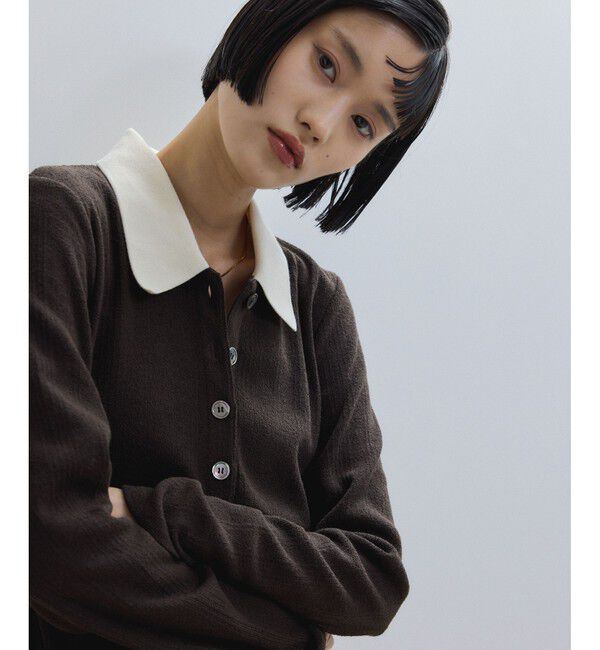 ADAM ET ROPE'「【WEB限定】ロングスリーブポロシャツ」|ポロシャツ|ブラウン系(21)