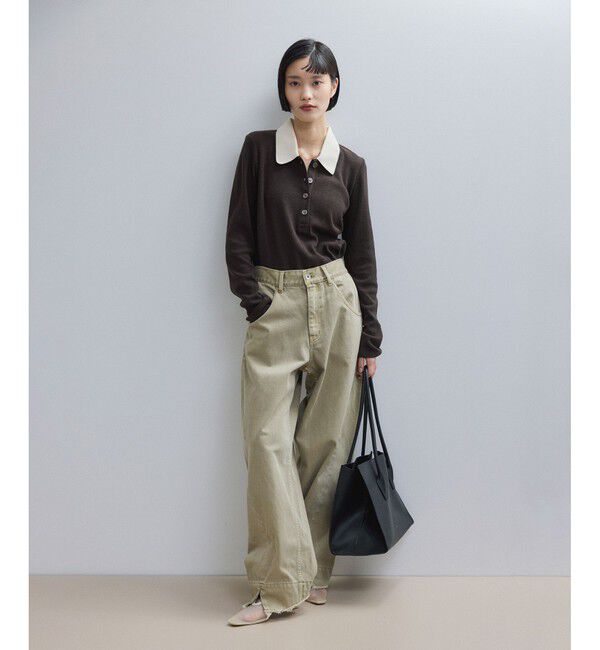 ADAM ET ROPE'「【WEB限定】ロングスリーブポロシャツ」|ポロシャツ|