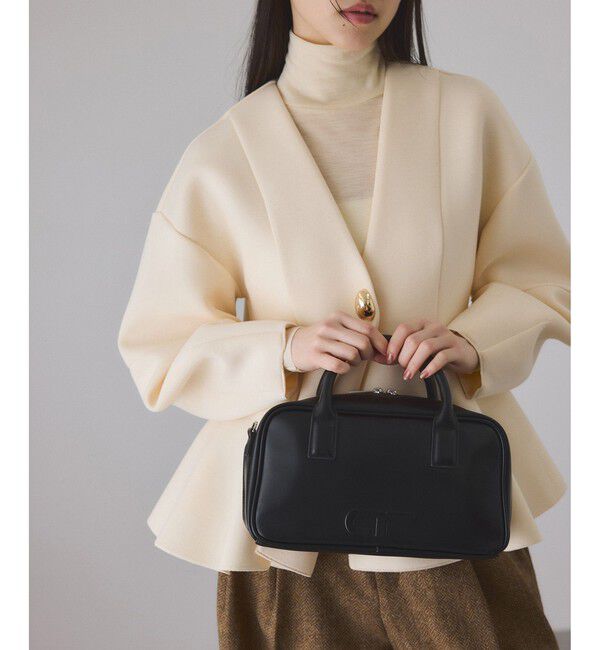 ADAM ET ROPE'「【サステナブル】ロゴスクエアボストンバッグ」|ボストンバッグ|