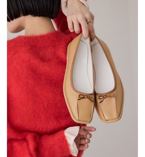 ADAM ET ROPE'「タックバレエシューズ」|バレエシューズ|