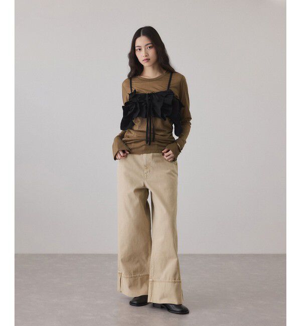 ADAM ET ROPE'「ターンナップアジャストデニム」|デニム|