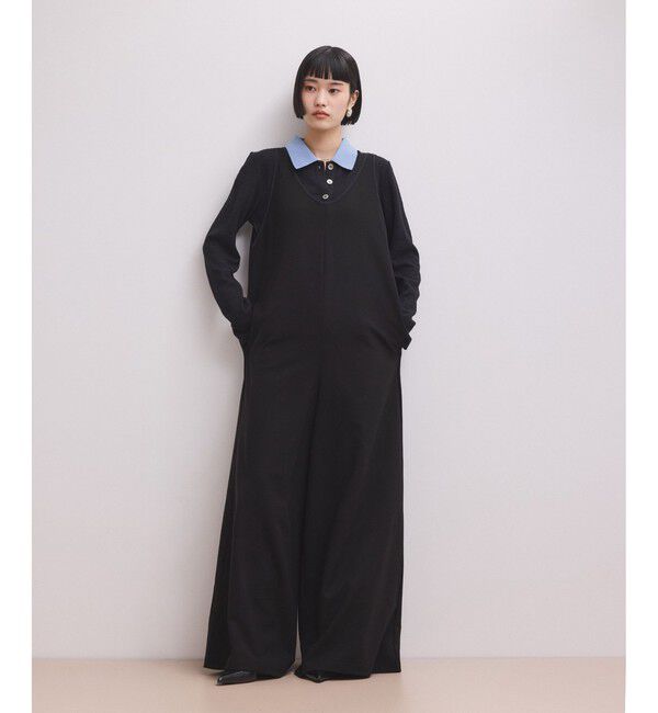 ADAM ET ROPE'「【WEB限定】バイカラーオールインワン」|オールインワン|