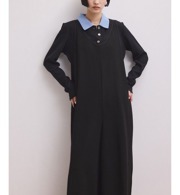 ADAM ET ROPE'「【WEB限定】バイカラーオールインワン」|オールインワン|