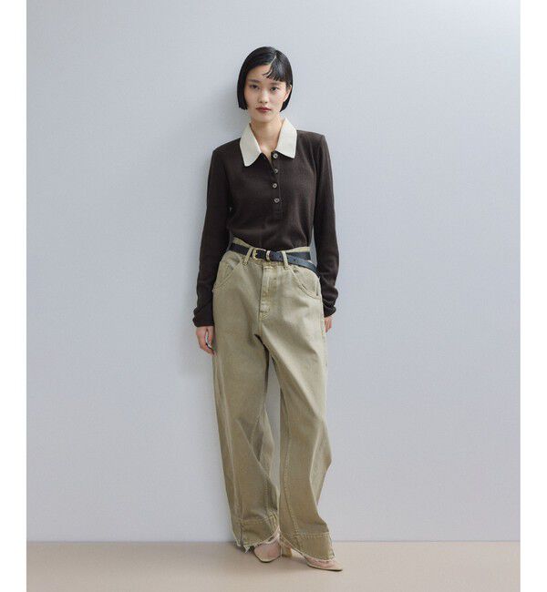 ADAM ET ROPE'「【サステナブル】ダブルリングスムースベルト」|ベルト|