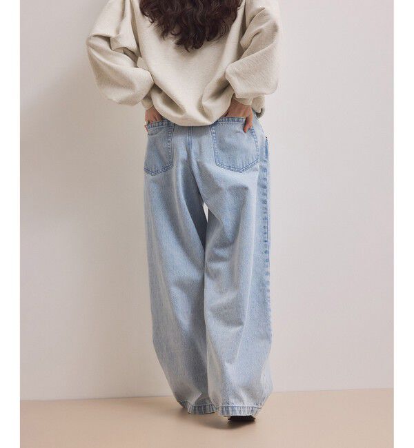 ADAM ET ROPE'「【WEB限定】2タックカーブデニムパンツ」|デニム|