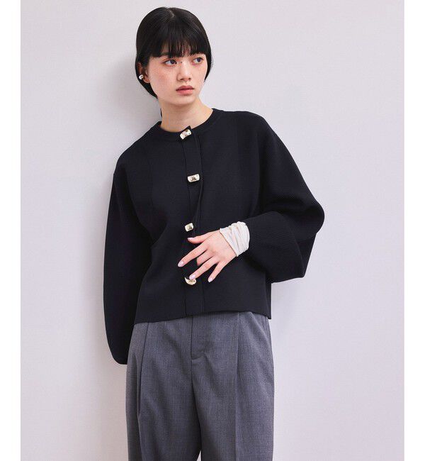 ADAM ET ROPE'「【WEB限定】・【サステナブル】セレクトネックカーディガン」|カーディガン|