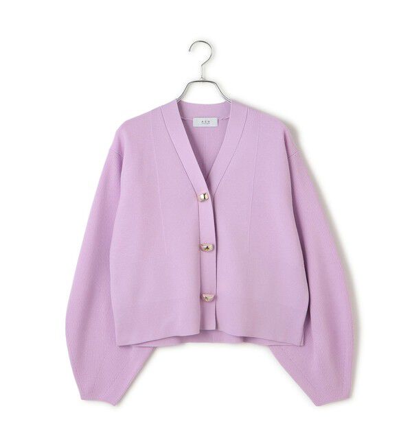 ADAM ET ROPE'「【WEB限定】・【サステナブル】セレクトネックカーディガン」|カーディガン|