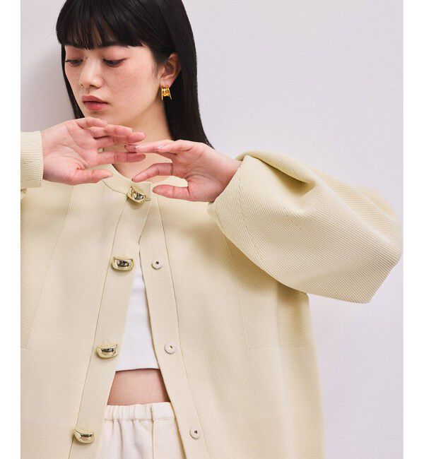 ADAM ET ROPE'「【WEB限定】・【サステナブル】セレクトネックカーディガン」|カーディガン|