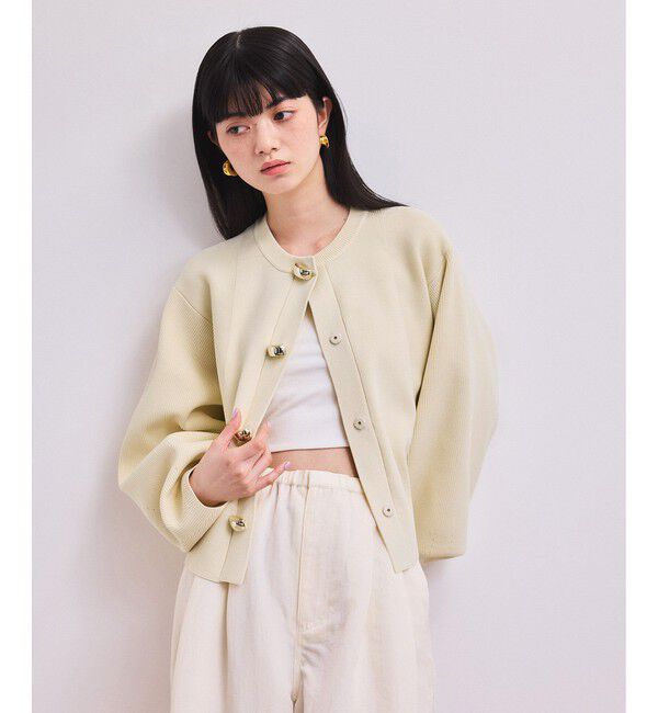 ADAM ET ROPE'「【WEB限定】・【サステナブル】セレクトネックカーディガン」|カーディガン|