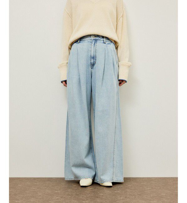 ADAM ET ROPE'「イージータックワイドデニム」|デニム|