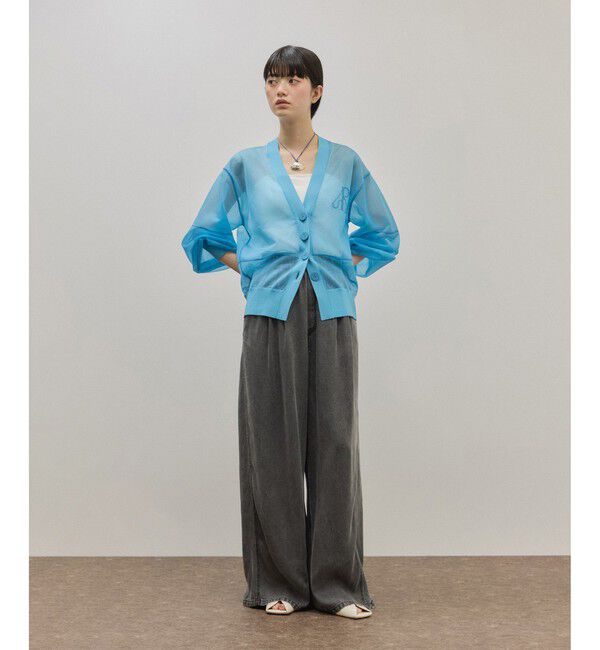 ADAM ET ROPE'「スクエアトゥカーブラインミュール」|サンダル|