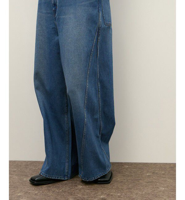 ADAM ET ROPE'「【サステナブル】2WAYデニムサロペット」|オールインワン|