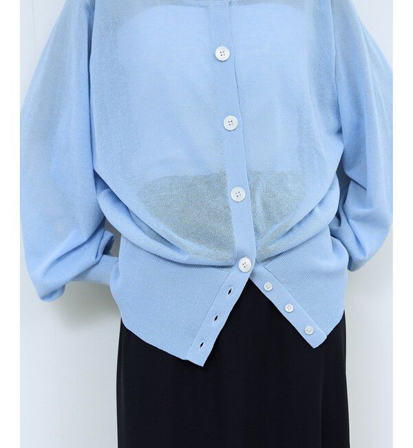 ADAM ET ROPE'「【WEB限定】シアークルーネックカーディガン」|カーディガン|