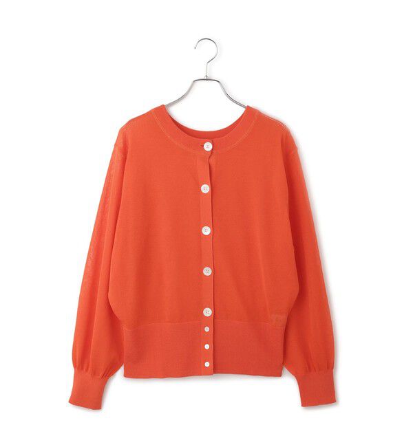 ADAM ET ROPE'「【WEB限定】シアークルーネックカーディガン」|カーディガン|