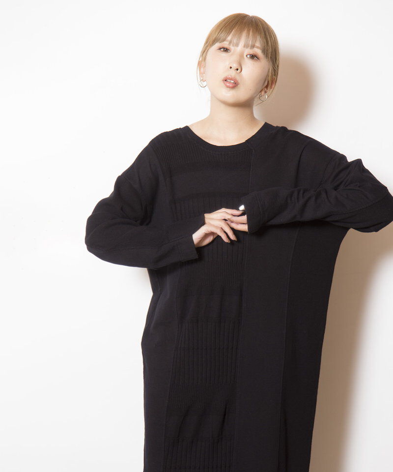  「2WAY切替RIBニットワンピース」|ワンピース|