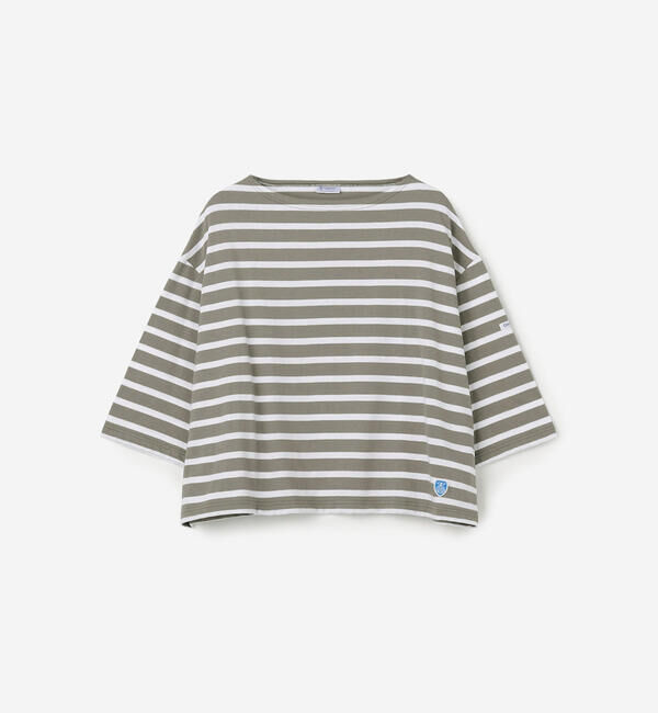 ORCIVAL「ORCIVAL | コットンレジェ ボートネック ボーダーTシャツ WOMEN」|Tシャツ・カットソー|