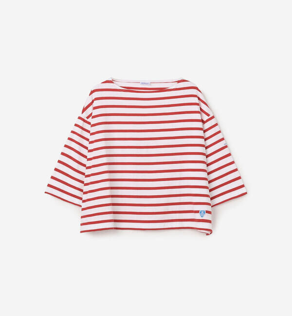 ORCIVAL「ORCIVAL | コットンレジェ ボートネック ボーダーTシャツ WOMEN」|Tシャツ・カットソー|