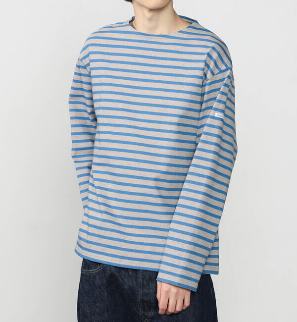 ORCIVAL「ORCIVAL | コットンロード クルーネック ワイドフレンチバスクTシャツ MEN」|Tシャツ・カットソー|