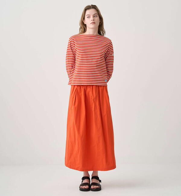 ORCIVAL「ORCIVAL | コットンロード ボートネック クロップドバスクTシャツ WOMEN」|Tシャツ・カットソー|