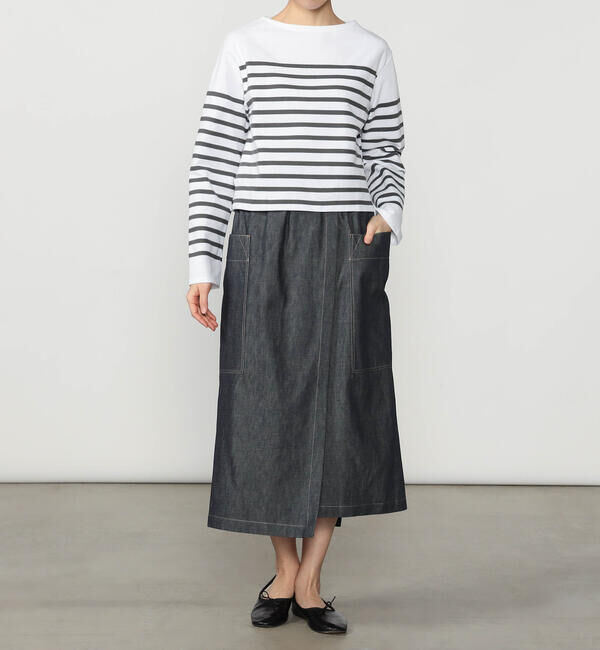 ORCIVAL「ORCIVAL | ラッセル ボートネッククロップドTシャツ WOMEN」|Tシャツ・カットソー|