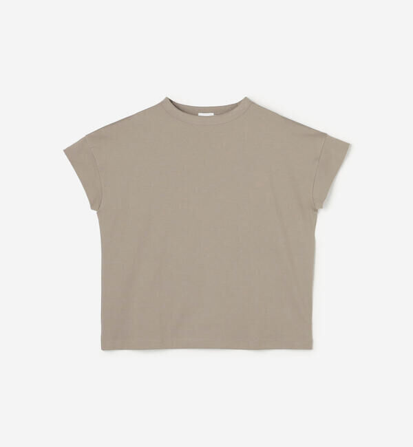 handvaerk「handvaerk | 60/2 ボトルネックTシャツ WOMEN」|Tシャツ・カットソー|BROWN系1