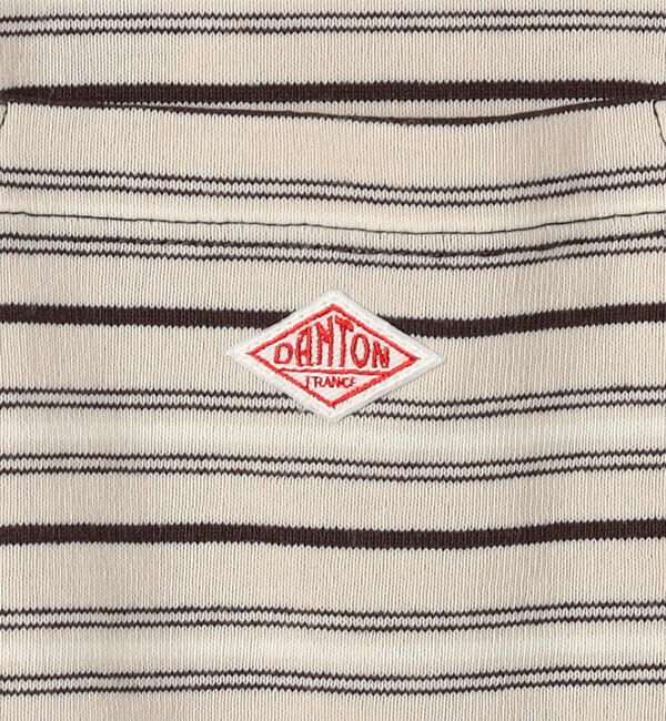 DANTON「DANTON | マルチボーダー ポケットクルーネックTシャツ MEN」|Tシャツ・カットソー|