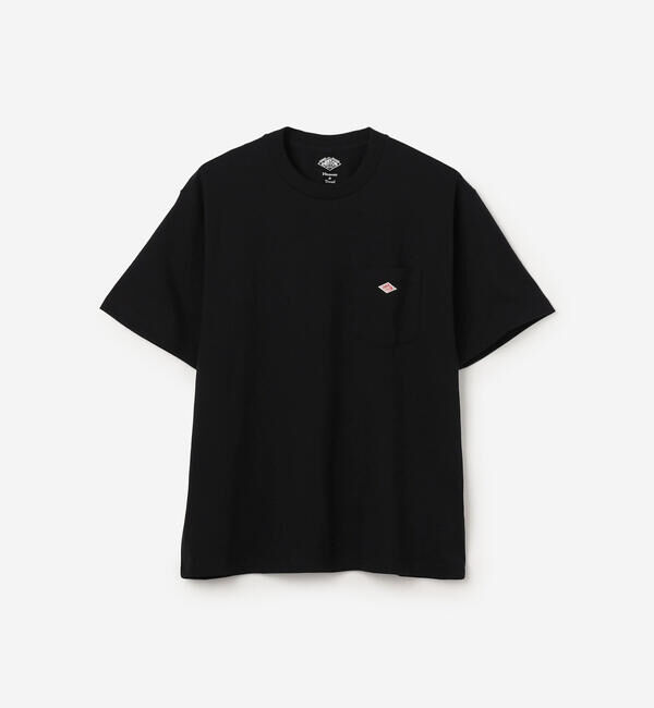 DANTON「DANTON | ポケット クルーネックTシャツ SOLID MEN」|Tシャツ・カットソー|BLACK