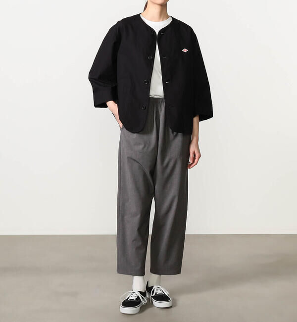 DANTON「DANTON | ウールライクポリエステル イージーパンツ WOMEN」|チノ|