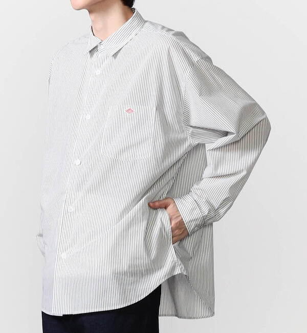 DANTON「DANTON | レギュラーカラー 長袖ワークシャツ MEN」|シャツ・ブラウス|