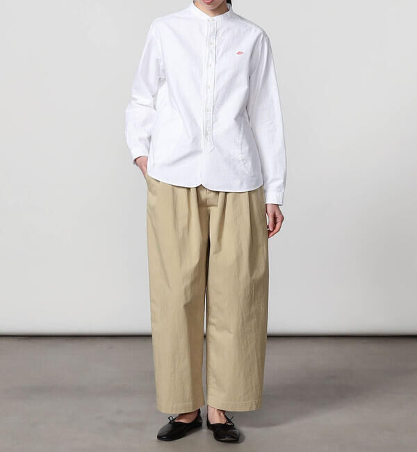 DANTON「DANTON | オックスフォード バンドカラーシャツ SOLID WOMEN」|シャツ・ブラウス|