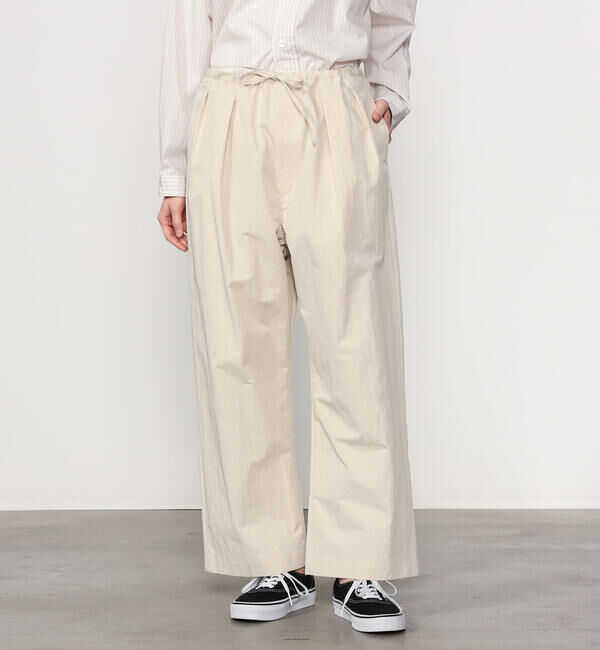 ORCIVAL「ORCIVAL | コットンナイロンツイル ワイドイージーパンツ WOMEN」|チノ|IVORY