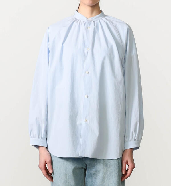 ORCIVAL「ORCIVAL | コットンタイプライター 長袖バンドカラーシャツ WOMEN」|シャツ・ブラウス|