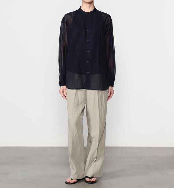 ORCIVAL「ORCIVAL | コットンボイル バンドカラーシャツ WOMEN」|シャツ・ブラウス|