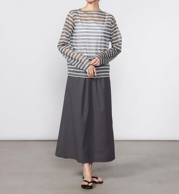 ORCIVAL「ORCIVAL | シースルー ボートネック長袖カットソー WOMEN」|Tシャツ・カットソー|