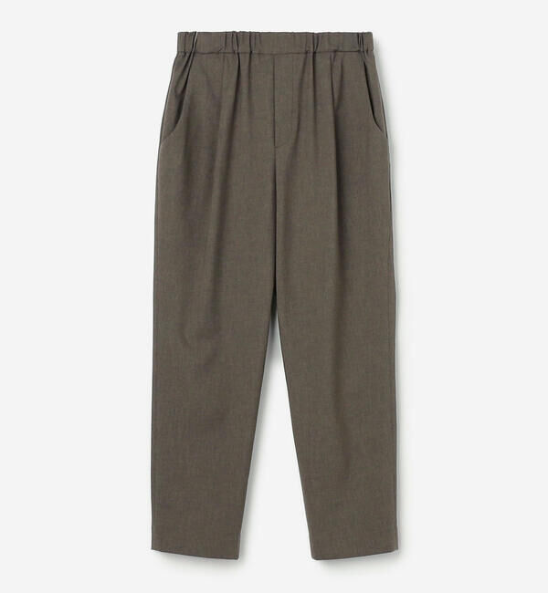  「MORRIS & SONS | ポリエステルツイルストレッチ イージーパンツ WOMEN」|チノ|BROWN