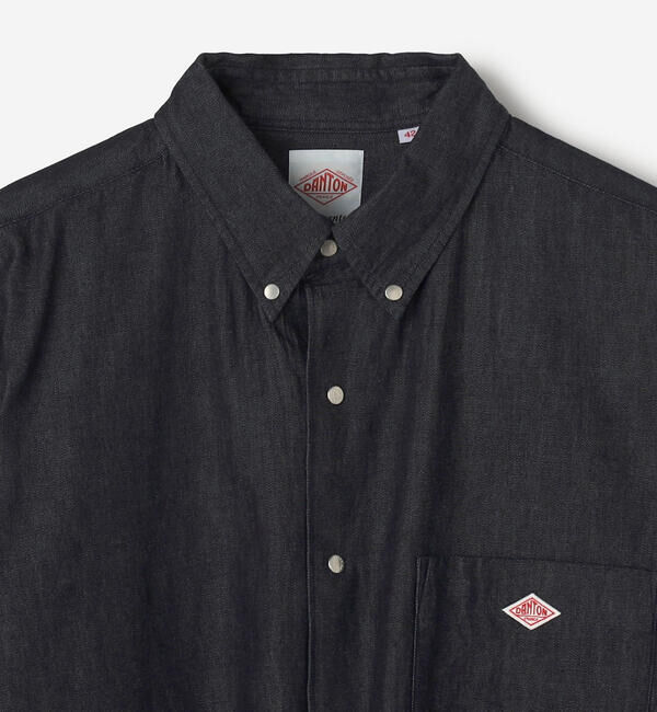 DANTON「DANTON | デニムダンガリー ボタンダウン長袖シャツ MEN」|シャツ・ブラウス|