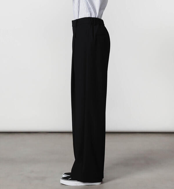 GYMPHLEX「Gymphlex | タック ワイドイージーパンツ WOMEN」|チノ|