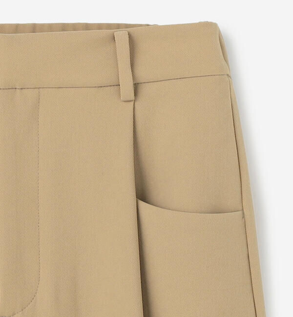 GYMPHLEX「Gymphlex | タック ワイドイージーパンツ WOMEN」|チノ|