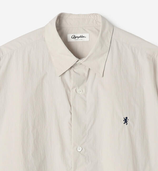 GYMPHLEX「Gymphlex | ナイロンタスラン 長袖ギャザーシャツ MEN」|シャツ・ブラウス|
