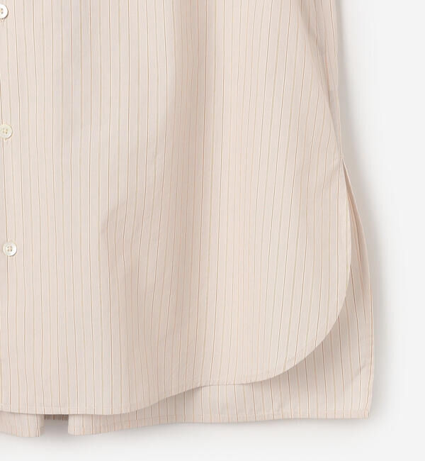 GYMPHLEX「Gymphlex | コットン マルチストライプ 長袖チュニックシャツ WOMEN」|シャツ・ブラウス|