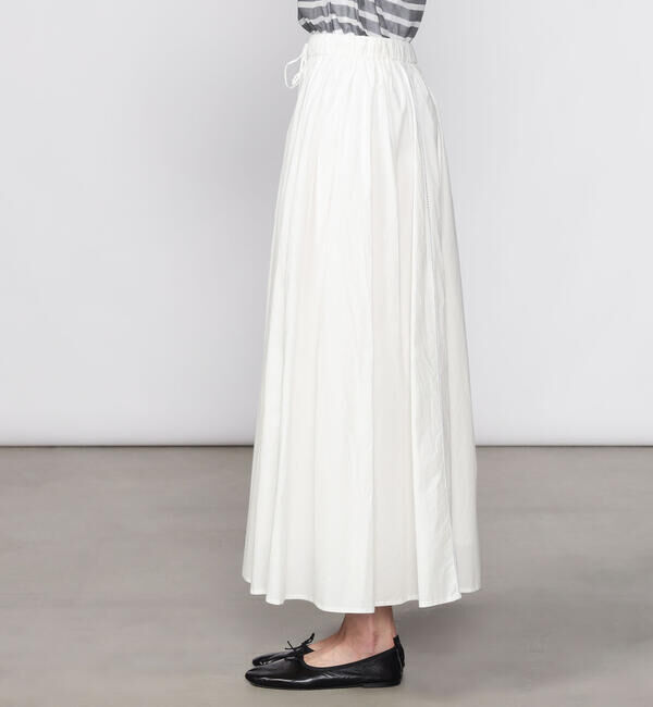  「INDIA INDUSTRY | コットンポプリン ギャザースカート WOMEN」|スカート|