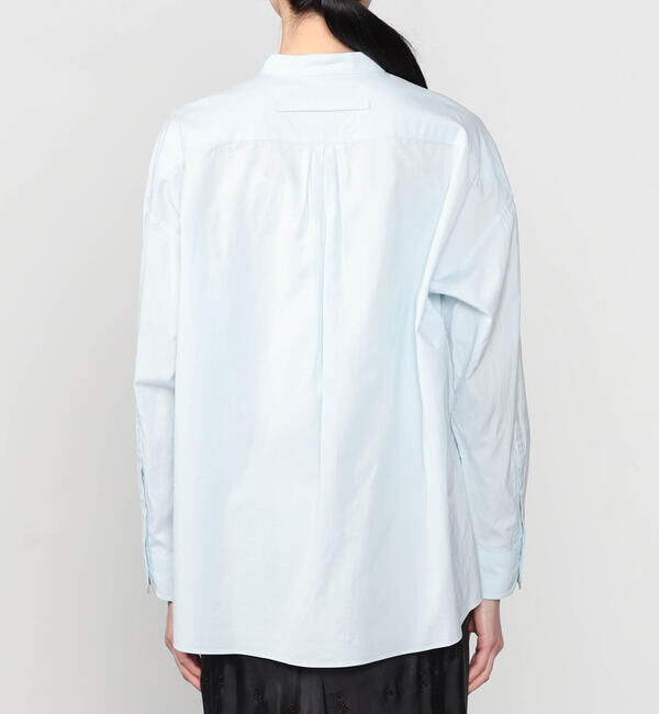  「TICCA | コットン ノーカラーシャツ WOMEN」|シャツ・ブラウス|