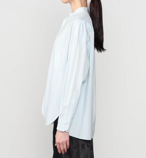  「TICCA | コットン ノーカラーシャツ WOMEN」|シャツ・ブラウス|