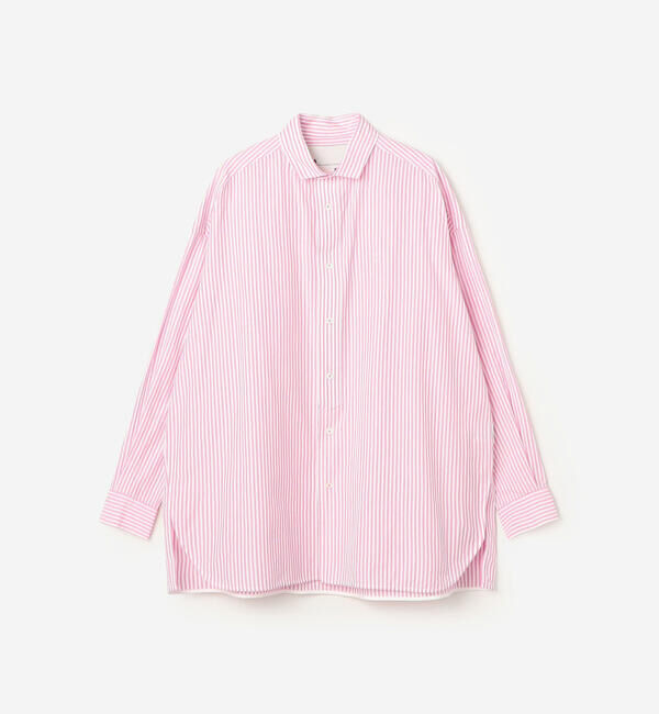  「TICCA | コットン スクエアビッグシャツ WOMEN」|シャツ・ブラウス|PINK