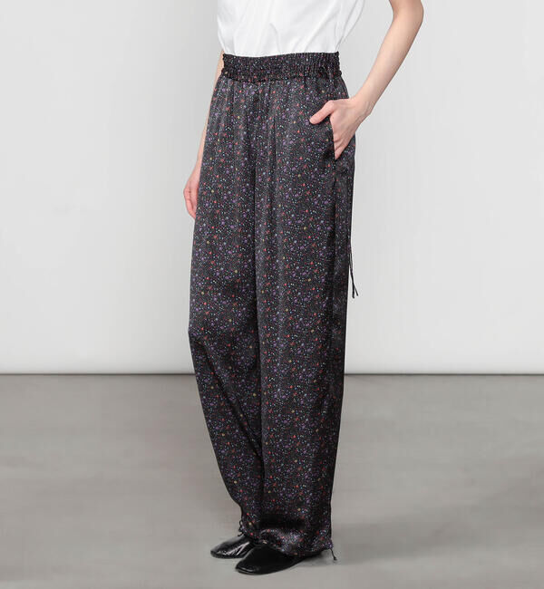  「TICCA | リトルフラワープリント ワイドイージーパンツ WOMEN」|チノ|