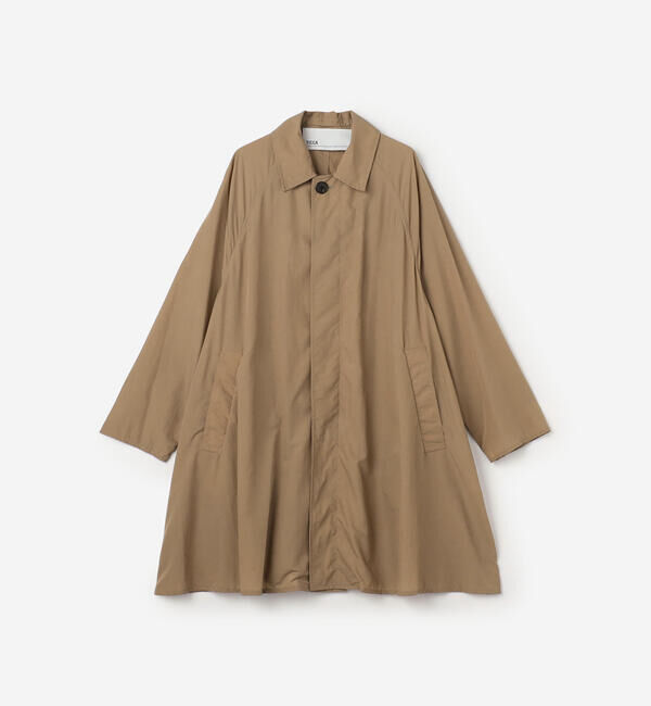  「TICCA | ナイロン ステンカラーコート WOMEN」|ダッフルコート|BEIGE